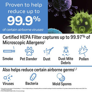 Honeywell True HEPA Air Purifier with Allergen Remover - Black, , hires