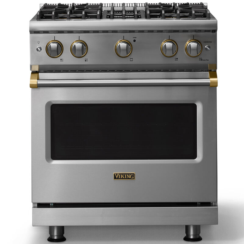 Viking 5 Series 30 in. 4.0 cu. ft. Standard Convection Gas Range with 4 Sealed Burners - Stainless Steel, , hires
