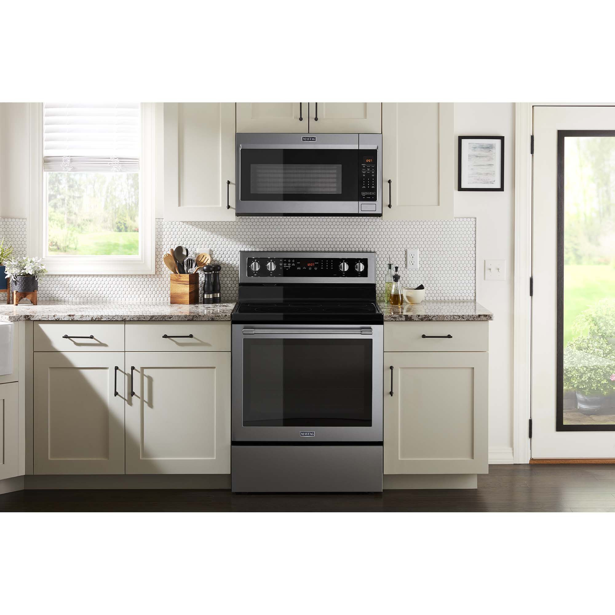 maytag drop in electric range