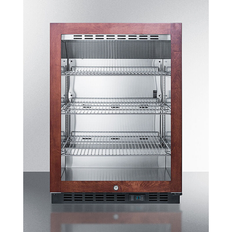 Summit 24 in. 5.0 cu. ft. Built-In Beverage Center with Adjustable Shelves & Digital Control - Custom Panel Ready, , hires
