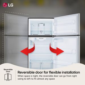 LG 33 in. 23.8 cu. ft. Top Freezer Refrigerator with Internal Water Dispenser - Stainless Steel, , hires