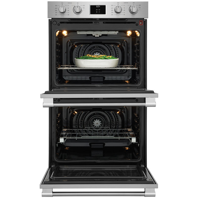 Frigidaire Professional 30 in. 10.6 cu. ft. Top Control Electric Double Wall Oven with True European Convection - Stainless Steel, , hires