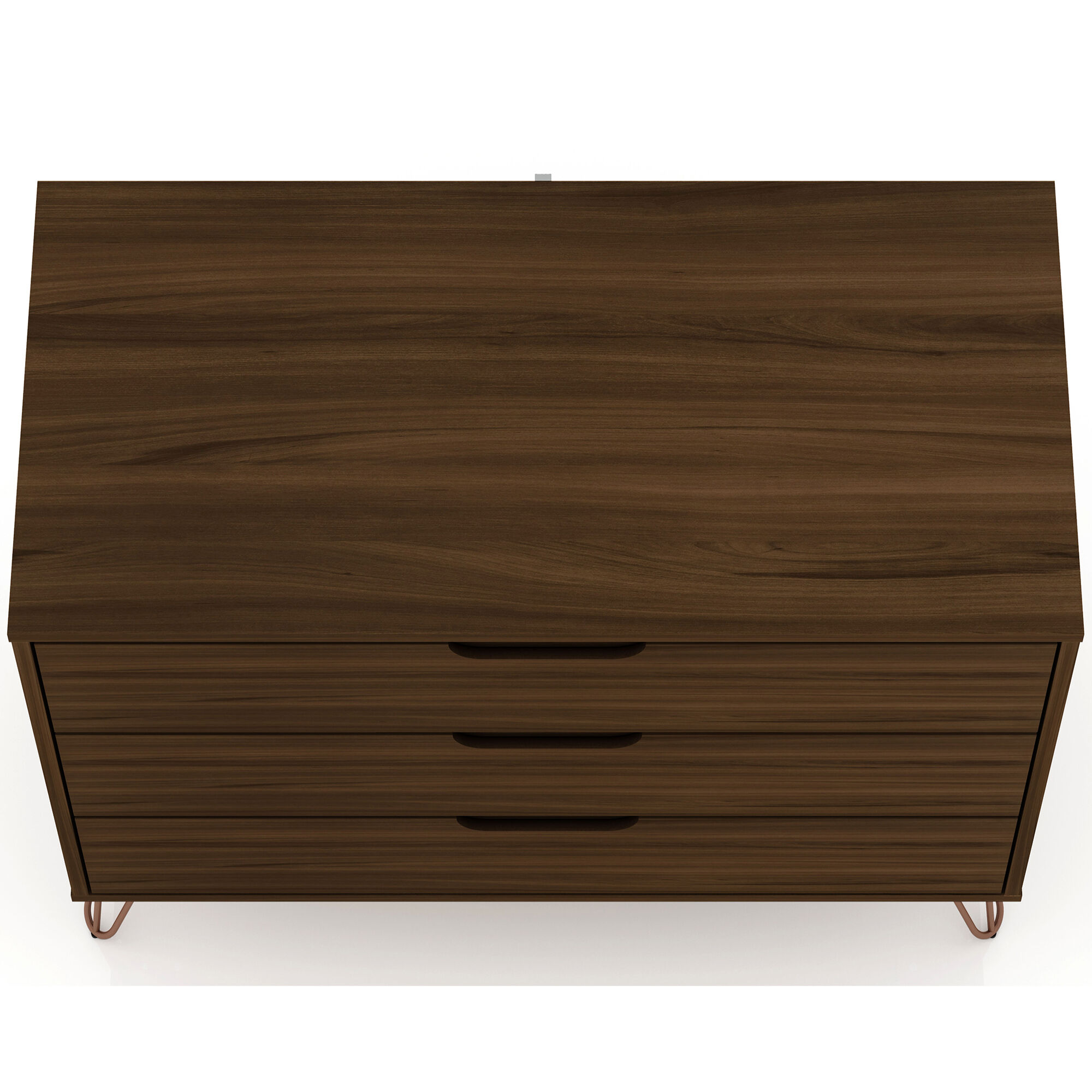 Manhattan Comfort Rockefeller Mid Century Modern 3 Drawer Dresser