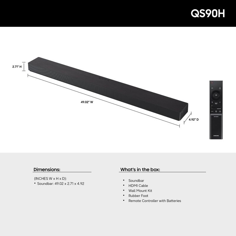 Samsung 7.1.2 Channel Dolby Atoms Smart Sound Bar with Bluetooth - Black, , hires