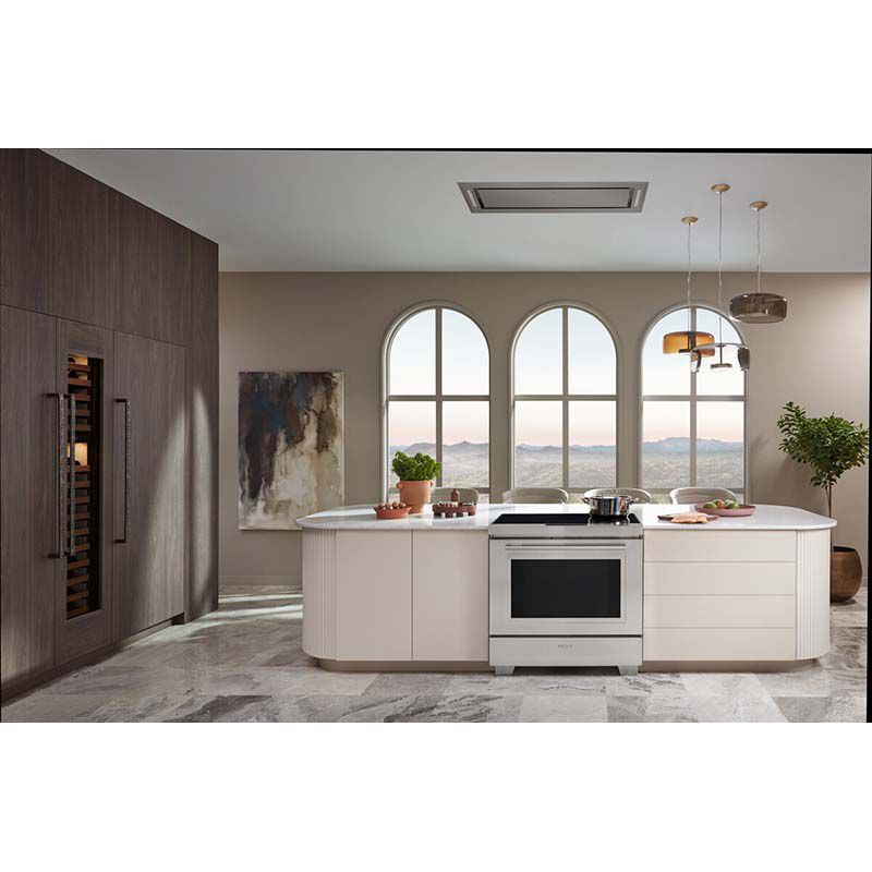 Wolf 48 in. Convertible Ceiling Style Range Hood with 2 LED Lights - Stainless Steel, , hires