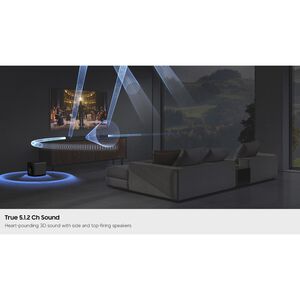 Samsung Q-Series 5.1.2 Channel Dolby Atmos Smart Sound Bar with Bluetooth & Wireless Subwoofer - Black, , hires