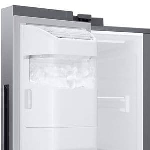 Samsung 36 in. 27.4 cu. ft. Side by Side Refrigerator with Ice & Water Dispenser - Stainless Steel, Stainless Steel, hires