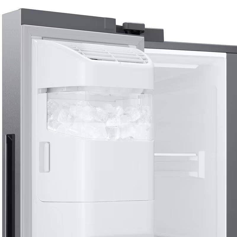 Samsung 36 in. 27.4 cu. ft. Side by Side Refrigerator with Ice & Water Dispenser - Stainless Steel, Stainless Steel, hires