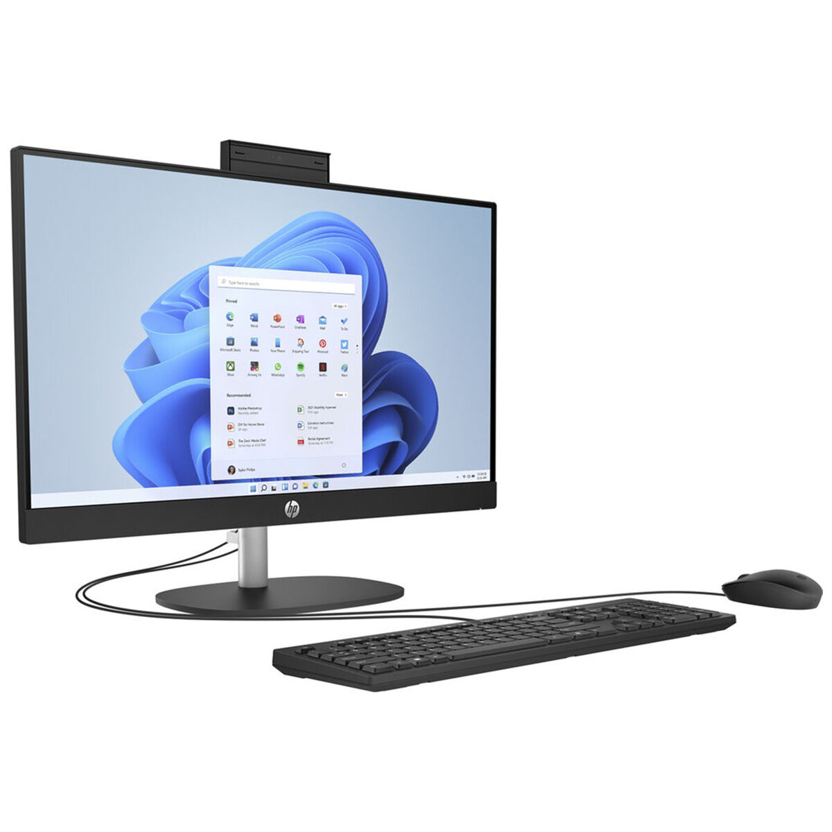 HP 23.8 in. All-In-One Desktop with Intel Core i3-N300, 3.8GHz, 8