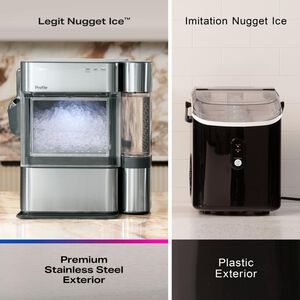 GE Profile 14 in. Smart Ice Maker with 3 lb. Ice Storage & Digital Control - Stainless Steel, , hires