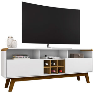 Manhattan Comfort Camberly 63" TV Stand - White & Cinnamon, , hires