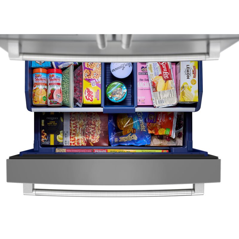 Maytag 36 in. 28.9 cu. ft. 4-Door French Door Refrigerator with Ice & Water Dispenser - Fingerprint Resistant Stainless Steel, , hires