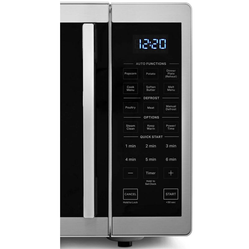 Whirlpool 19 in. 0.9 cu.ft Countertop Microwave with 10 Power Levels - Stainless Steel, , hires
