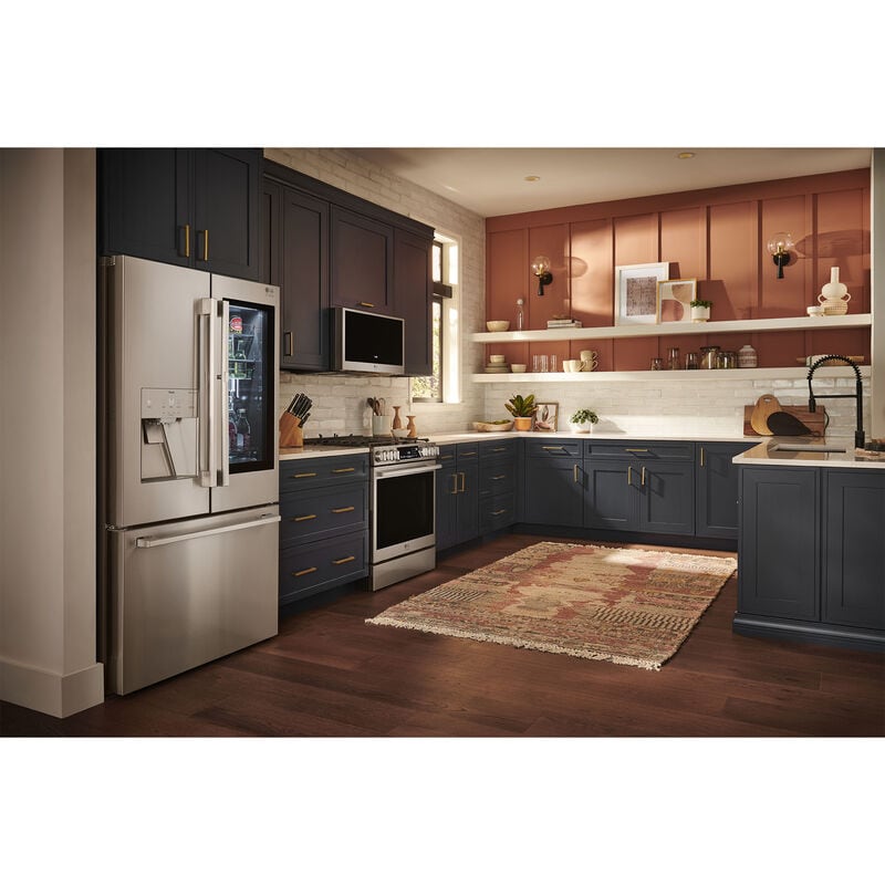 LG Studio 30" 1.7 Cu. Ft. Over-the-Range Microwave with 10 Power Levels, 300 CFM & Sensor Cooking Controls - PrintProof Stainless Steel, , hires