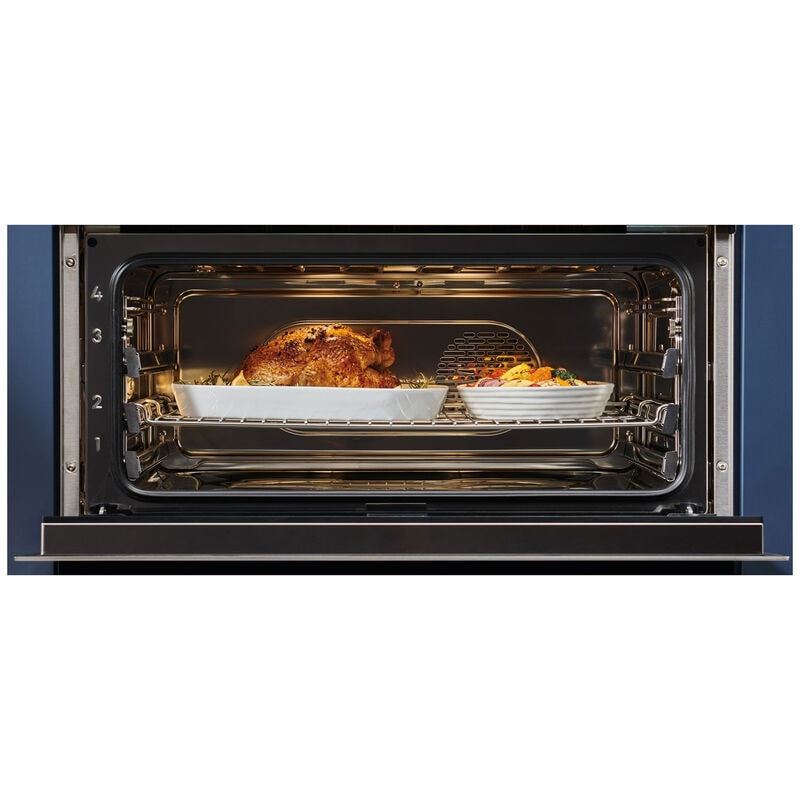 Wolf E Series 30 in. 2.4 cu. ft. Steam Electric Single Wall Oven with Dual Convection - Stainless Steel, , hires