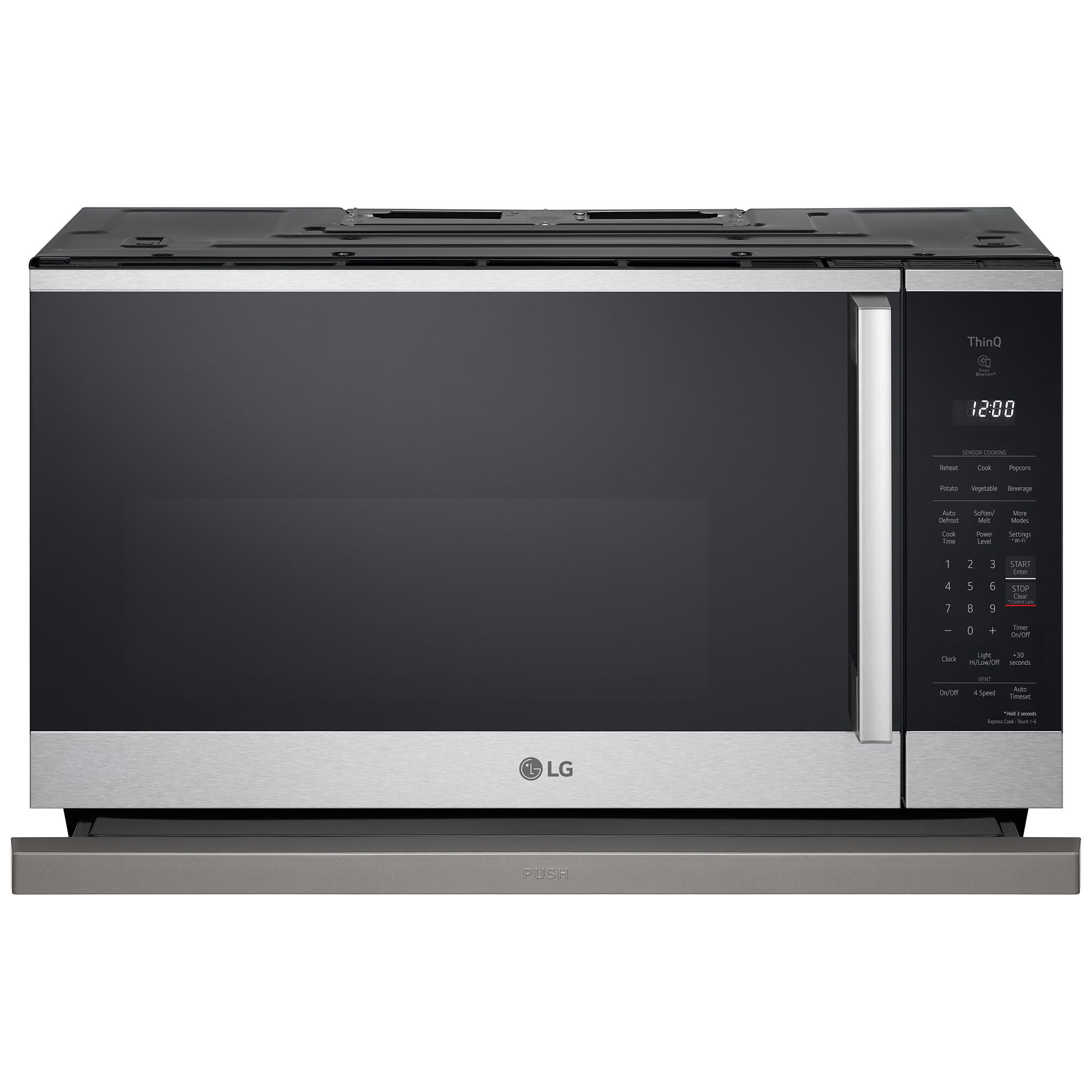 LG 30 in. 2.1 cu. ft. 1050W Smart Over-the-Range Microwave with