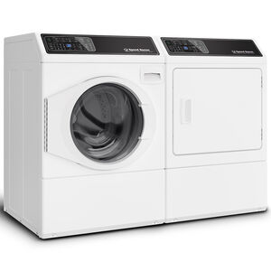 Speed Queen 27 in. 3.5 cu. ft. Front Load Washer with Pet Plus Flea Cycle & Sanitize with Oxi - White - LEFT DOOR HINGE (not reversible), White, hires