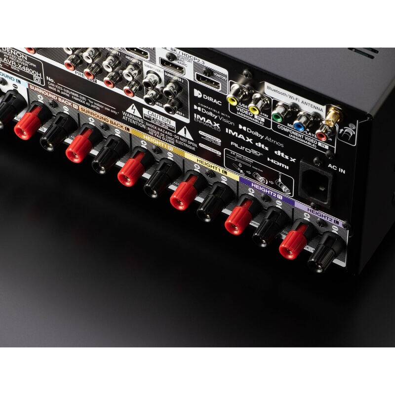 Denon 9.4 Ch. 125W 8K AV Receiver with Built-in HEOS - Black, , hires