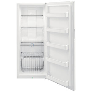 Frigidaire 28 in. 15.5 cu. ft. Garage-Ready Upright Freezer with Adjustable Shelves - White, , hires