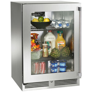 Perlick Signature Series 24 in. Built-In 5.2 cu. ft. Undercounter Refrigerator - Stainless Steel, , hires