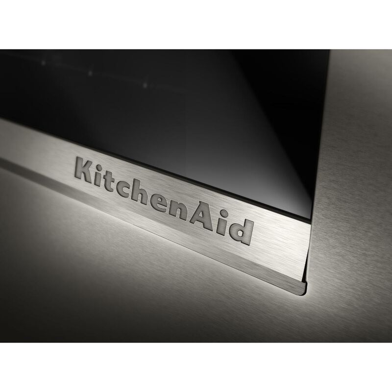 KitchenAid 30 in. 5.0 cu. ft. Smart Steam Electric Single Wall Oven with True European Convection - Black Ore, , hires