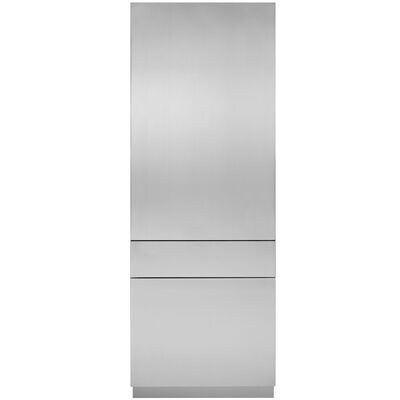 Monogram 30 in. Integrated Refrigerator Solid Door Panel Left Hand - Stainless Steel | ZKSSN849NLH