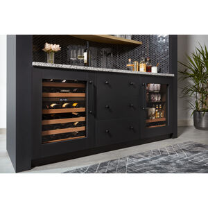 Sub-Zero Designer Series 24 in. 5.5 cu. ft. Built-In Undercounter Beverage Center with Adjustable Shelves & Digital Control Left Hinged - Custom Panel Ready, , hires