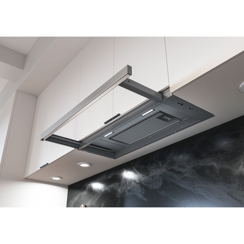 Zephyr 30 in. Convertible Slide-Out Style Range Hood with 290 CFM, 3 Fan Speeds & 2 LED Lights - Stainless Steel, , hires