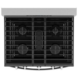 Whirlpool 30 in. 5 cu. ft. Air Fry Standard Convection Gas Range with 5 Sealed Burners - Stainless Steel, , hires