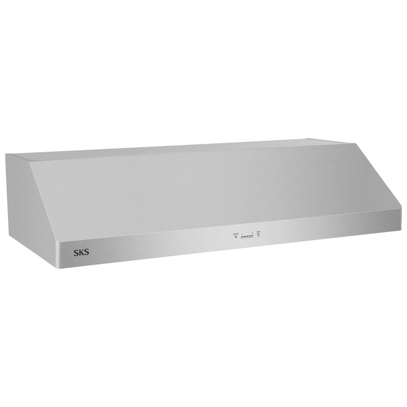 SKS 48 in. Smart Ducted Canopy Pro Style Range Hood with 650 CFM, 5 Fan Speeds & 1 LED Light - Stainless Steel, , hires