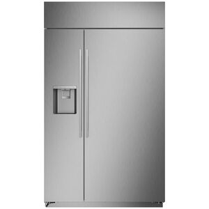 Monogram 48 in. 30.7 cu. ft. Built-In Smart Side-by-Side Refrigerator with Ice & Water Dispenser- Stainless Steel, , hires
