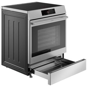 Bosch 500 Series 30 in. 5.8 cu. ft. Air-Fry Standard Convection Slide-In Electric Range with 4 Induction Burners - Stainless Steel, , hires
