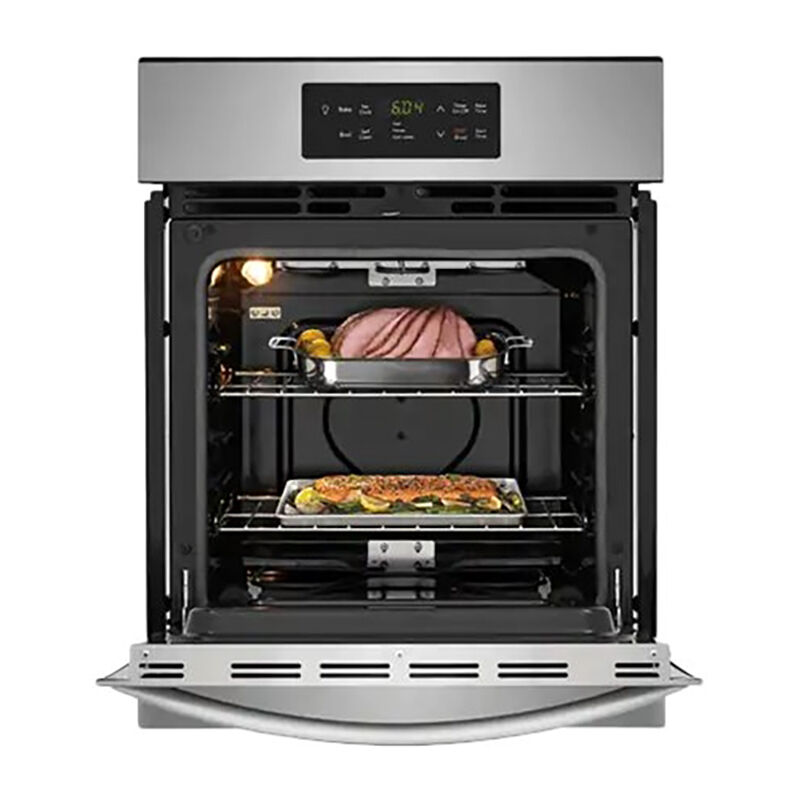 Frigidaire 24 3 Cu Ft Electric Wall Oven With Self Clean Stainless Steel P C Richard Son - Frigidaire 24 In Single Electric Wall Oven Self Cleaning Stainless Steel