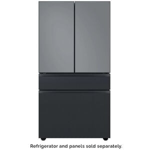 Samsung BESPOKE 4-Door French Door Middle Panel for Refrigerators - Matte Black Steel, , hires