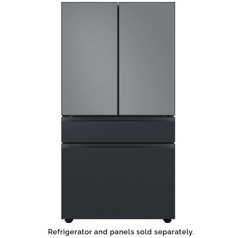 Samsung BESPOKE 4-Door French Door Middle Panel for Refrigerators - Matte Black Steel, , hires