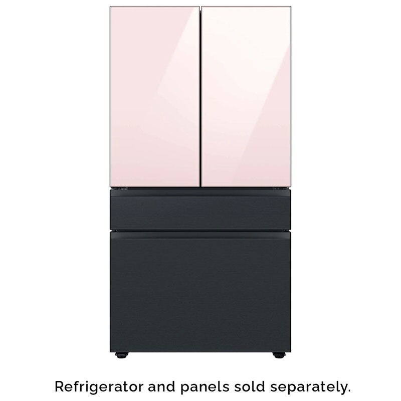 Samsung BESPOKE 4-Door French Door Bottom Panel for Refrigerators - Matte Black Steel, , hires