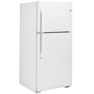 GE 30 in. 19.2 cu. ft. Top Freezer Refrigerator - White, White, hires