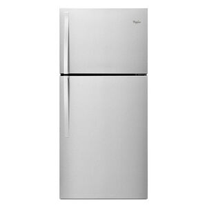 Whirlpool 30 in. 19.2 cu. ft. Top Freezer Refrigerator - Monochromatic Stainless Steel, Monochromatic Stainless Steel, hires