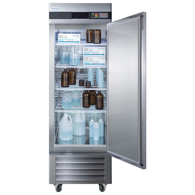 Summit AccuCold 28 in. 23.0 cu. ft. Freezerless Refrigerator - Stainless Steel, , hires
