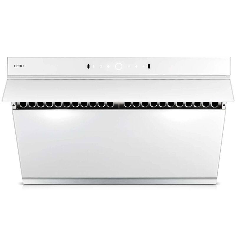 Fotile Slant Vent Series 30 in. Ducted Standard Style Range Hood with 1000 CFM, 4 Fan Speeds & 2 LED Lights - White Glass, , hires