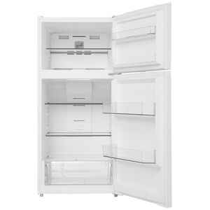 Midea 28 in. 14.2 cu. ft. Counter Depth Garage-Ready Top Freezer Refrigerator - White, White, hires