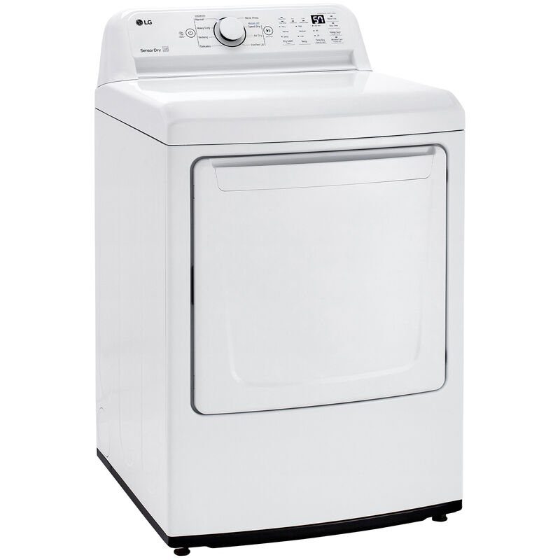 LG 27 in. 7.3 cu. ft. Gas Dryer with Delicate Cycle & Sensor Dry Technology - White, , hires