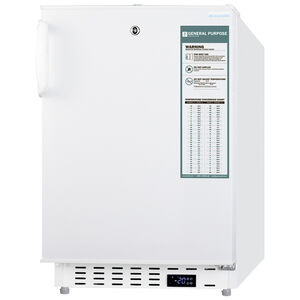 Summit 20" 2.5 Cu. Ft. Built-In Upright Freezer with Digital Control - White, , hires