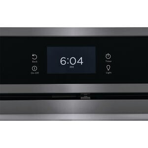 Frigidaire Gallery 30 in. 10.6 cu. ft. Top Control SteamElectric Double Wall Oven with True European Convection - Black Stainless, Black Stainless, hires