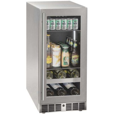 Marvel The Essential Collection 15 in. Built-In 3.0 cu. ft. Compact Beverage Center with Adjustable Shelves & Digital Control - Stainless Steel | MRBV215SG31A