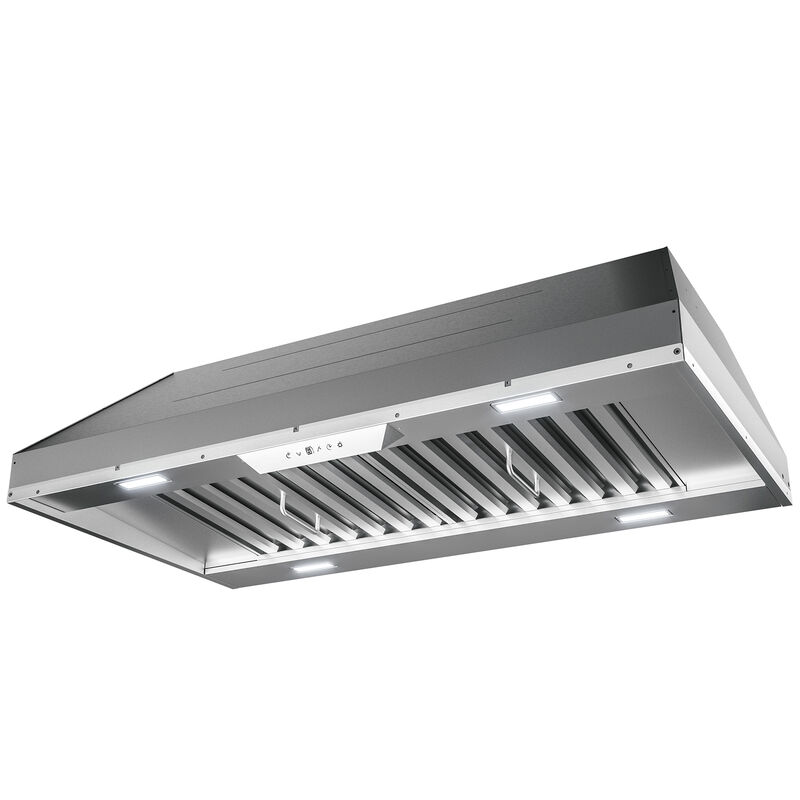 Zephyr 36 in. Standard Style Range Hood with 6 Speed Settings, 1200 CFM, Convertible Venting & 4 LED Lights - Stainless Steel, , hires
