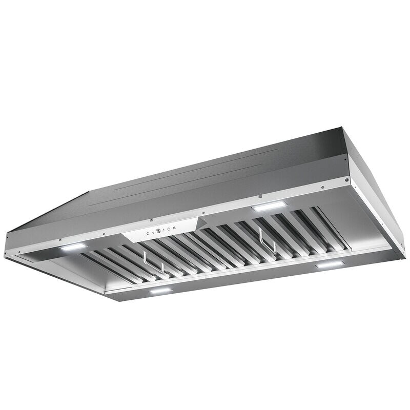 Zephyr 36 in. Ducted Standard Style Range Hood with 1200 CFM, 6 Fan Speeds & 4 LED Lights - Stainless Steel, , hires