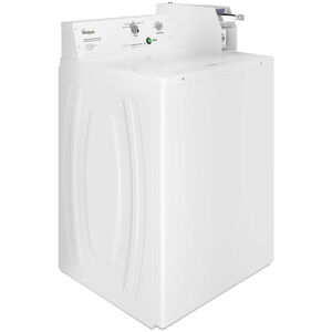 Whirlpool 27 in. 7.4 cu. ft. Commercial Gas Dryer with Factory-Installed Coin Slide & Coin Box - White, , hires