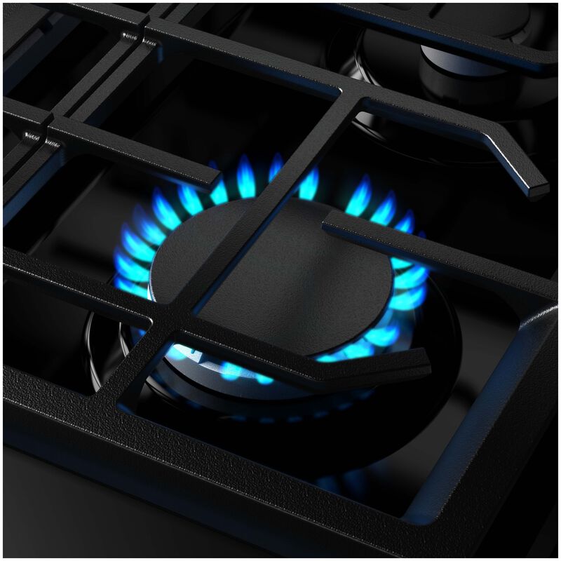KitchenAid 30 in. 5.0 cu. ft. Smart Air-Fry True European Convection Gas Range with 5 Sealed Burners - Stainless Steel with PrintShield Finish, , hires