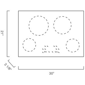 Blomberg 30 in. 4-Burner Electric Cooktop - Black, , hires